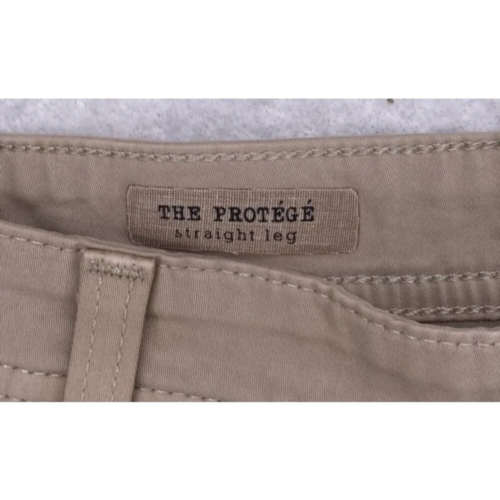 AG Adriano Goldschmied The Protege Straight Leg Pants 38x34 Khaki Tan Made in US